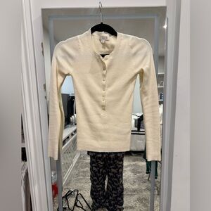 J.Crew Women’s Henley Sweater in TENCEL™ Blend Women’s XXS (2 Colors Available)